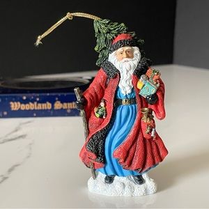 Woodland Santa Ornament by Pipka